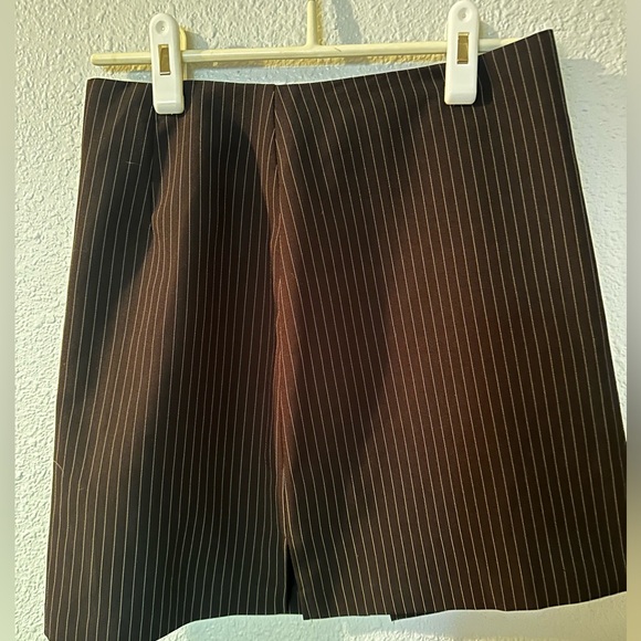 Vintage short pin stripe pencil skirt junior size 7 - Picture 1 of 4